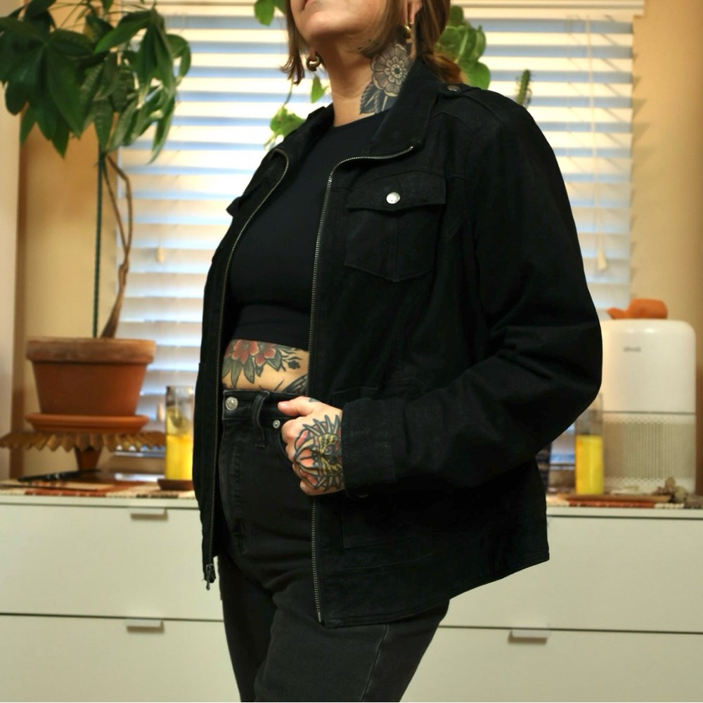 Levi’s Black Leather Jacket - image 2